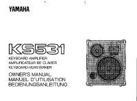 Yamaha KS-531 - Owners Manual 